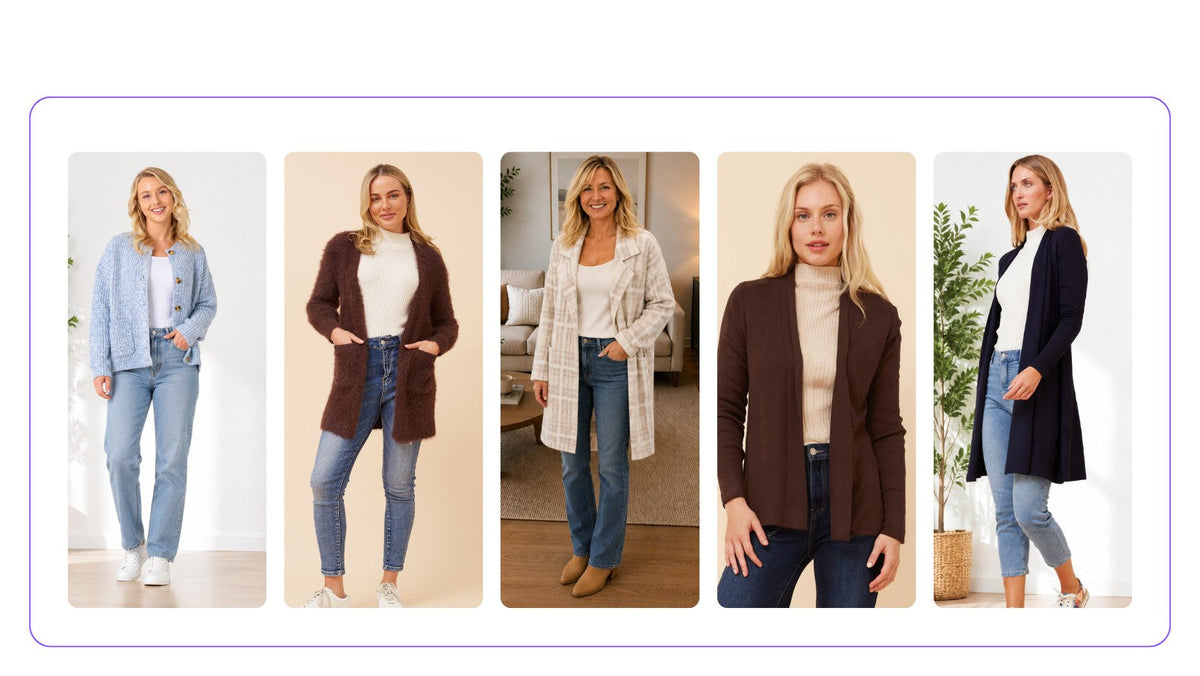 cropped cardigans, long cardigans and warm cardigan
