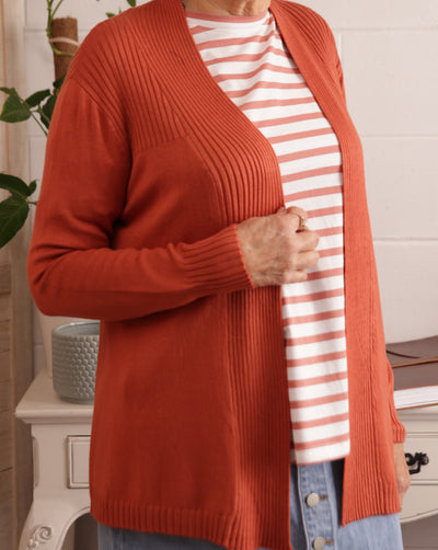 Beck Mid Length Open Front Cardigan. Lots of colour's available!