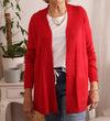 Beck Mid Length Open Front Ribbed Cardigan.        Lots of colour's available!