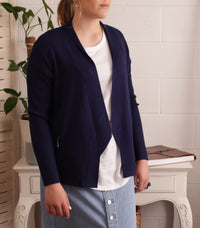 Violet  Zip Pocket Cardigan