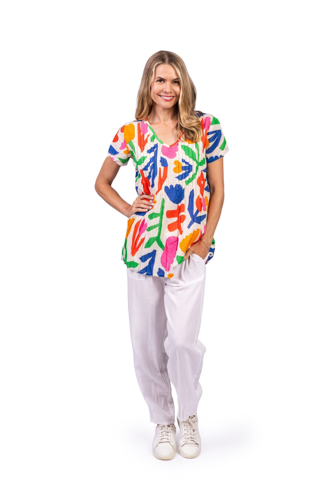 Kayla Cotton Top - FolkCutout