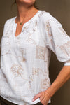 Layla Gold Embroidered Top