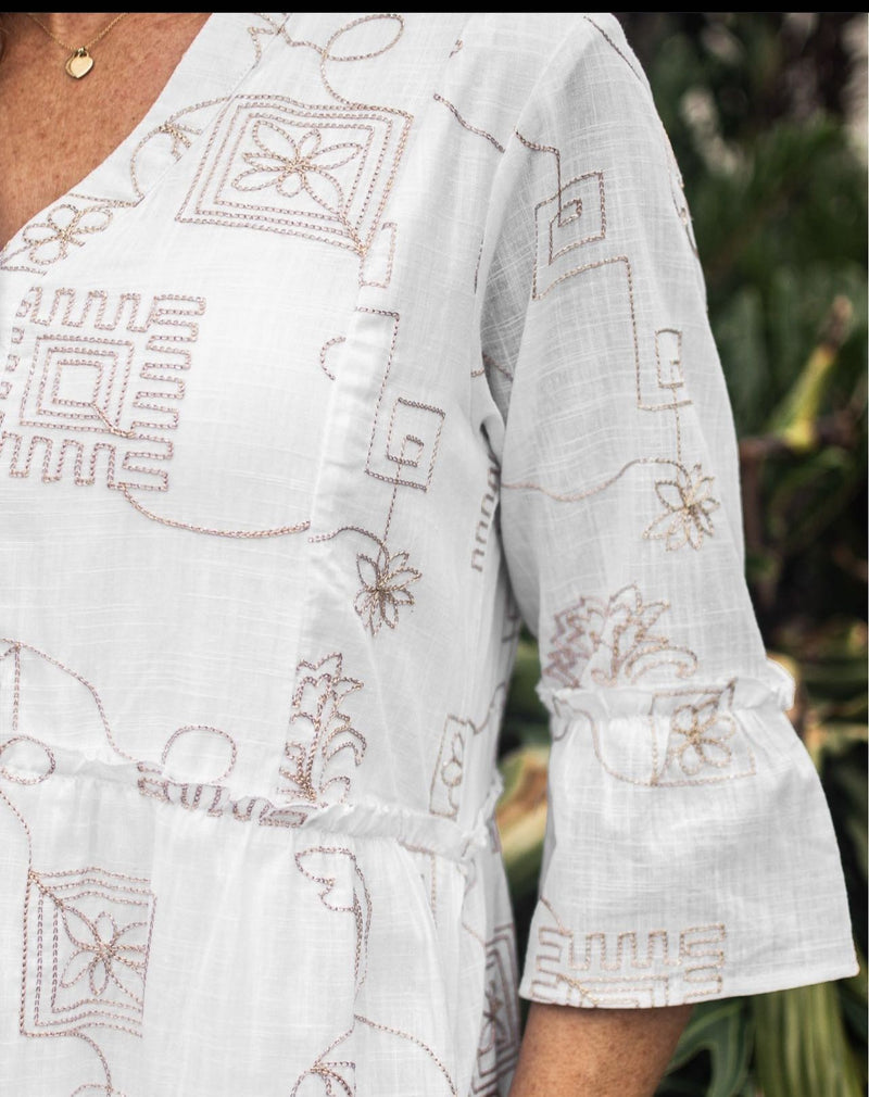 Isla Embroidered Dress