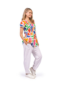 Kayla Cotton Top - FolkCutout