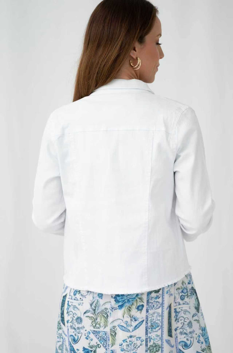 Sofia Denim Jacket – White