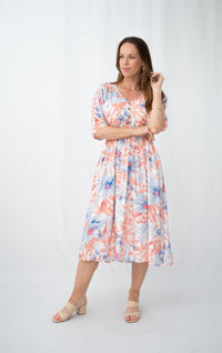 Jenna Floral Midi Dress