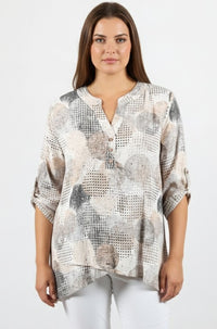 Aria Abstract Blouse