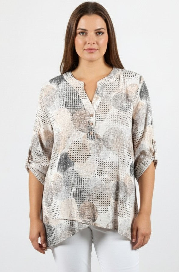 Aria Abstract Blouse
