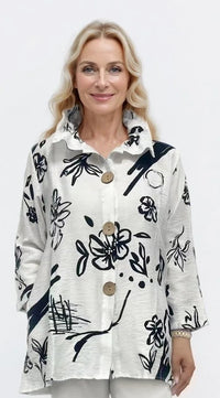 Margo Abstract Floral Print Shirt
