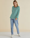 Taylor Tee Green/Navy/White
