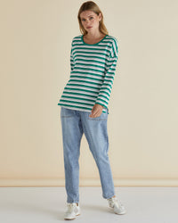 Taylor Tee Green/Navy/White