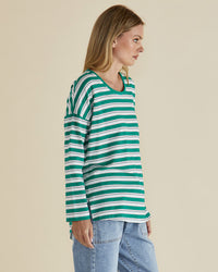 Taylor Tee Green/Navy/White