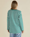 Taylor Tee Green/Navy/White