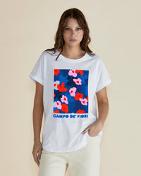 Hailey Short Sleeve Tee Campo De' Fiori Print