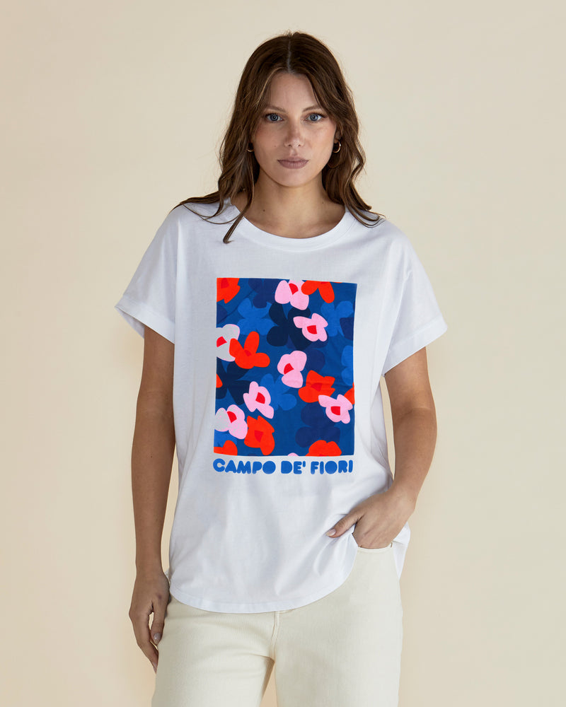 Hailey Short Sleeve Tee Campo De' Fiori Print