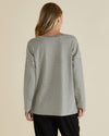 Brixley Long Sleeve Top - Black Stripe