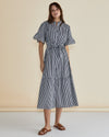 Jamilla Dress Navy Stripe