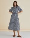 Jamilla Dress Navy Stripe