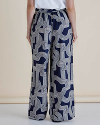 Zander Pants Navy Geo