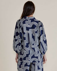 Rosalind Shirt Navy Geo