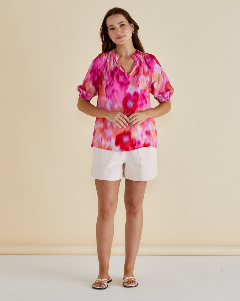 Joanne Blouse Floral Abstract