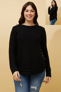 Allyn Button Detail Knit Jumper