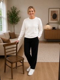 Madonna Fleece Straight Cut Pant  Black, Navy, Charcoal