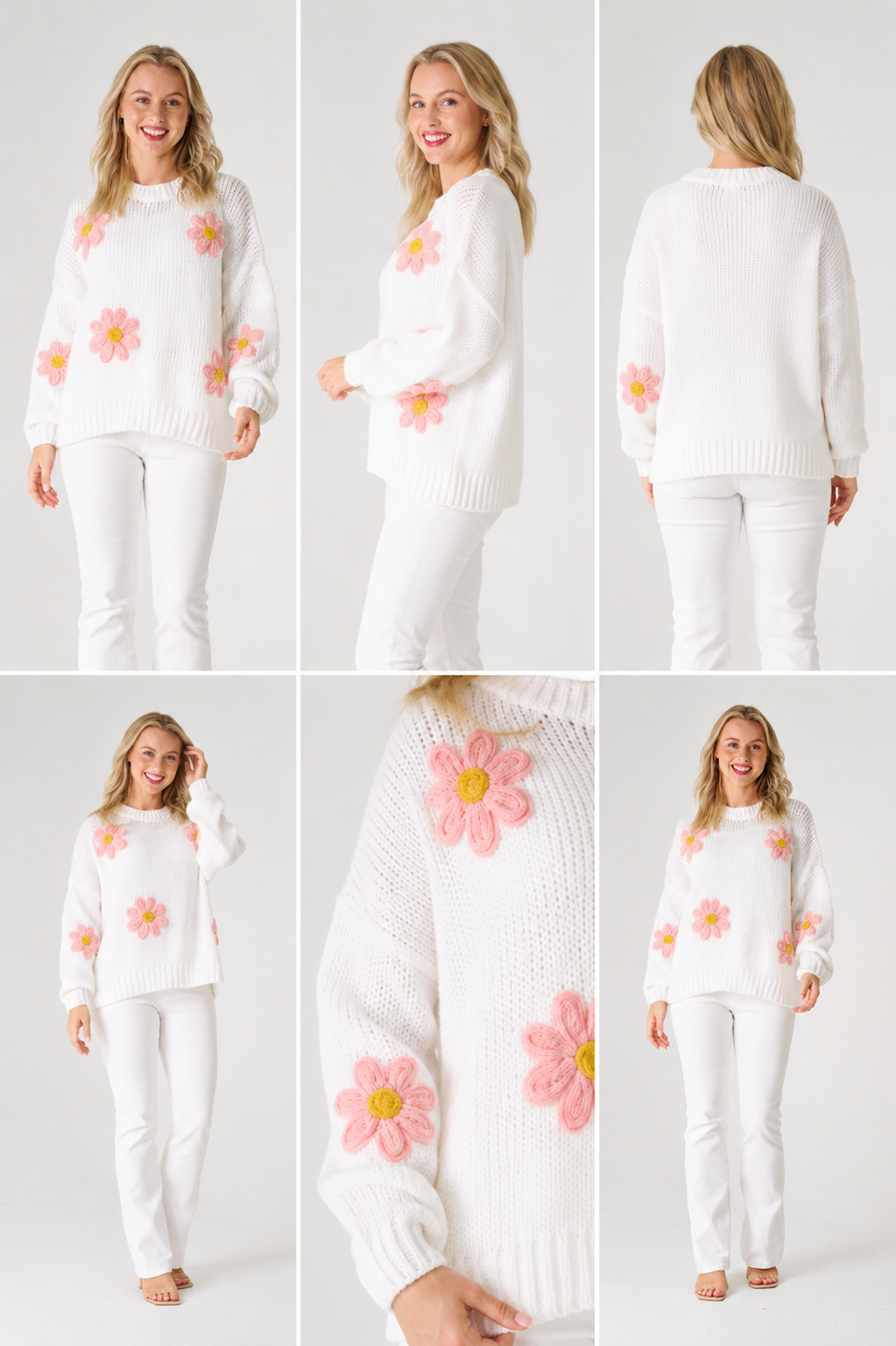 Kylia Flower Knit Jumper