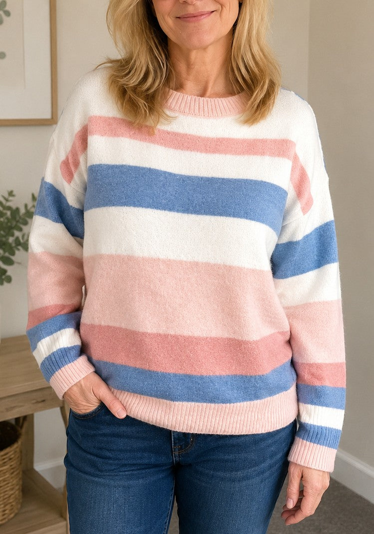Rae Striped Knit Jumper