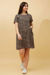 Trudy Geometric Print Shift Dress