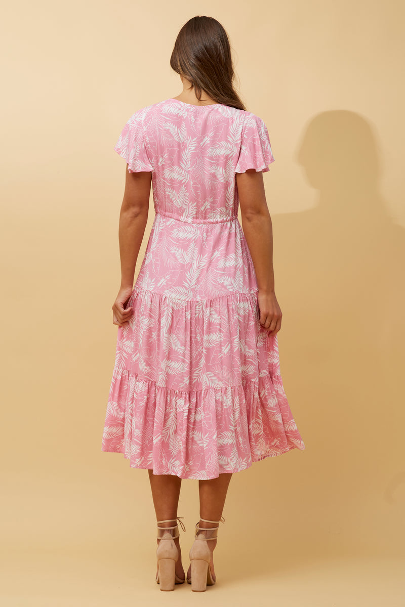 Gabriella Leaf Print Dress