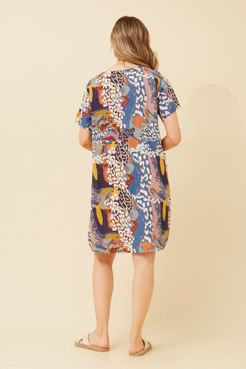 Trudy Multi Coloured Shift Dress