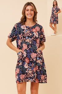 Trudy Shift Dress Floral