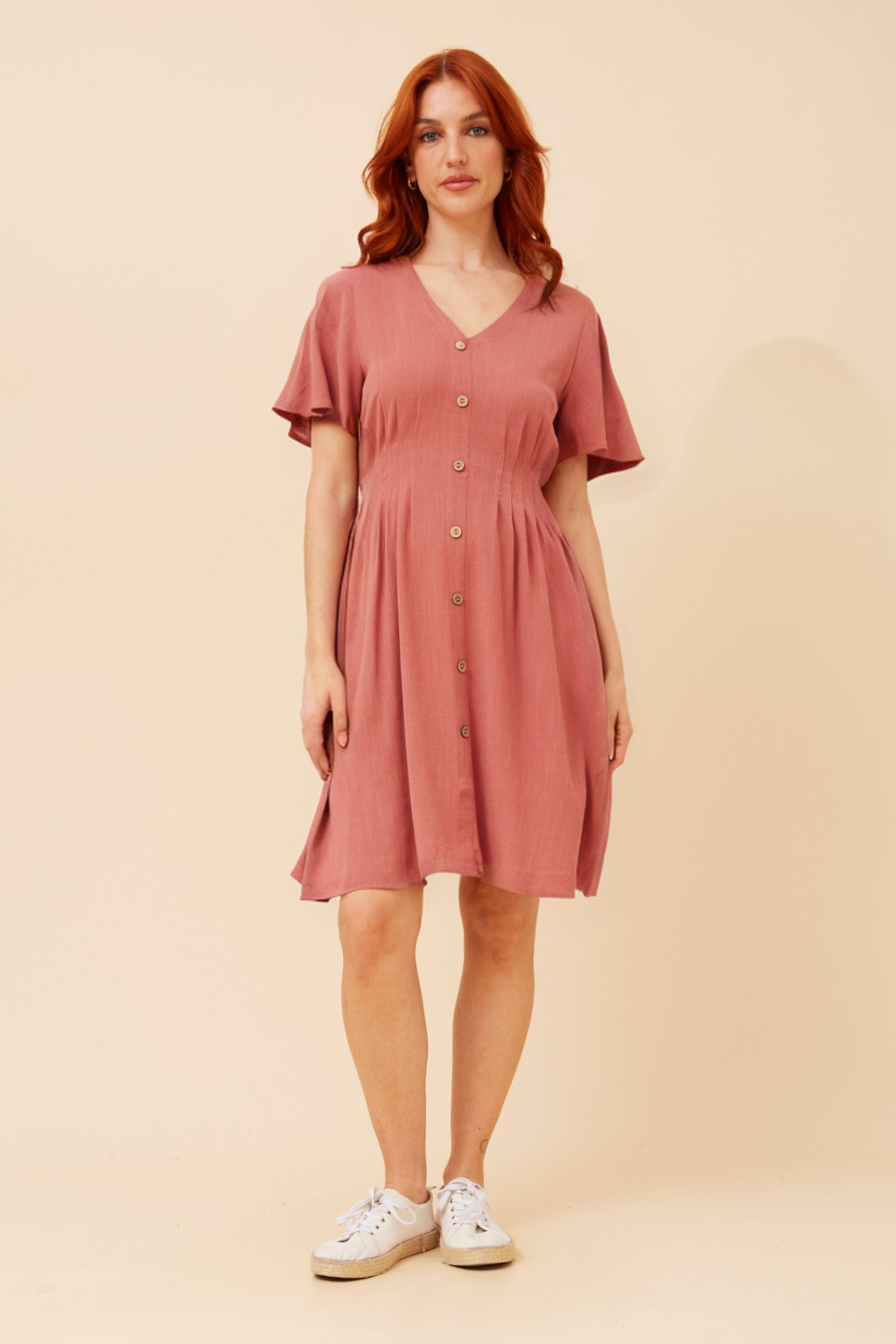 Holly Button Dress