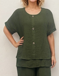 Kady Button Top