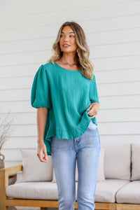 Jude Button Back Top