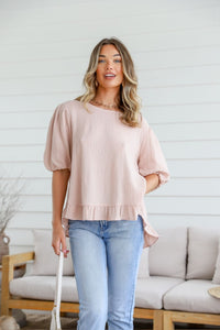 Jude Button Back Top