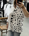 Margo Spots & Brushstroke Print Shirt