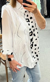 Margo Spots & Brushstroke Print Shirt