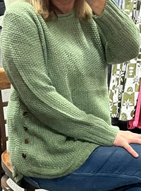 Allyn Button Detail Knit Jumper.