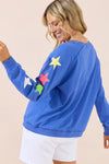 Saba Oversized Sweater - Blue