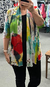 Alina Abstract Mesh Cardigan