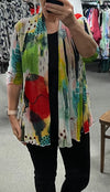 Alina Abstract Mesh Cardigan