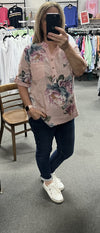 Addie Floral Top Pink