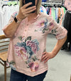 Addie Floral Top Pink