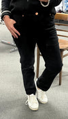 Sue Straight Cut Jeans- Black