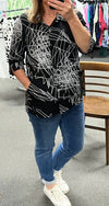 Skylar Abstract Shirt Black