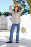 Malta Top boho leaf
