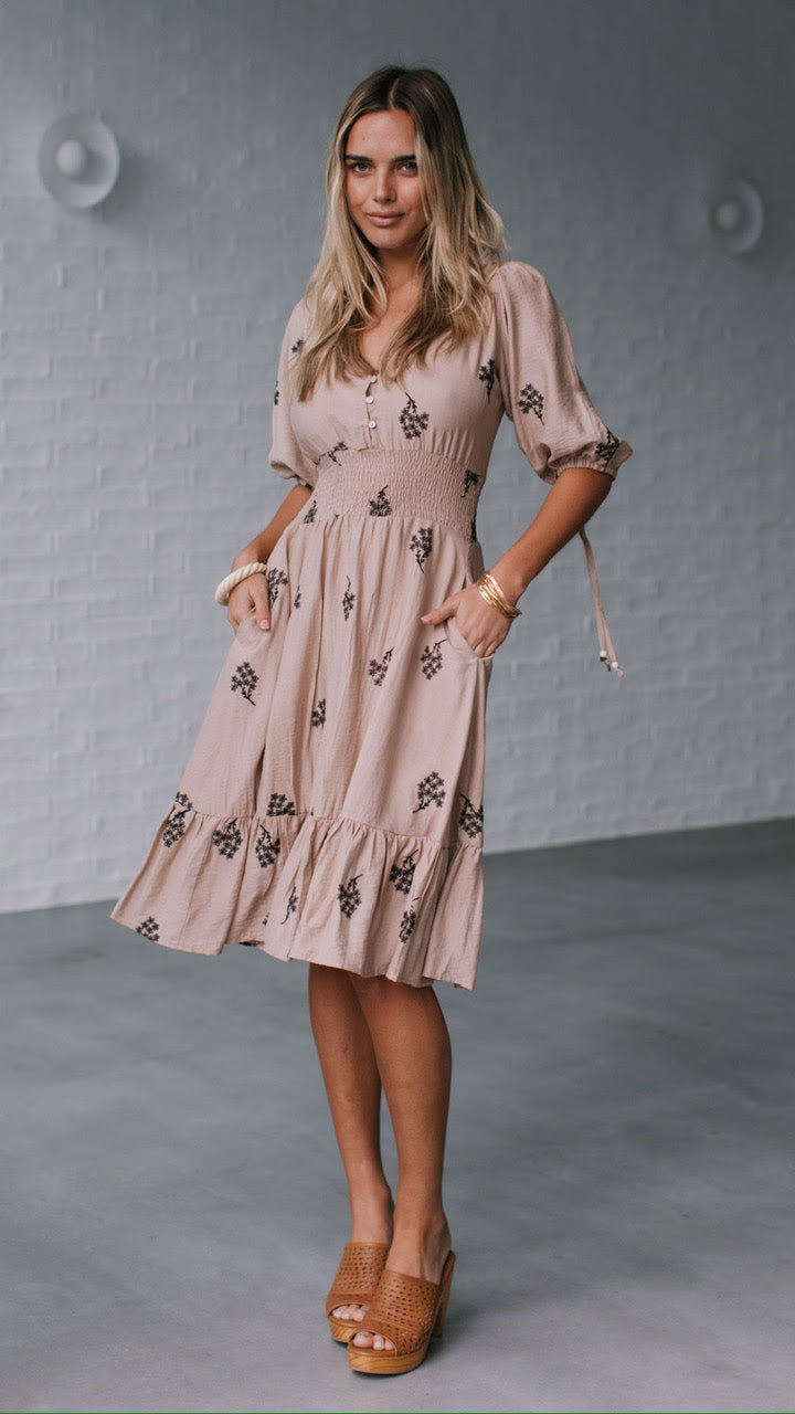 Ayana Embroidery Dress