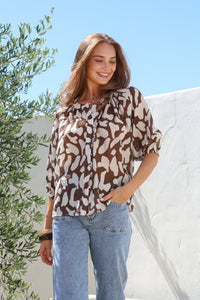 Malta Abstract Blouse